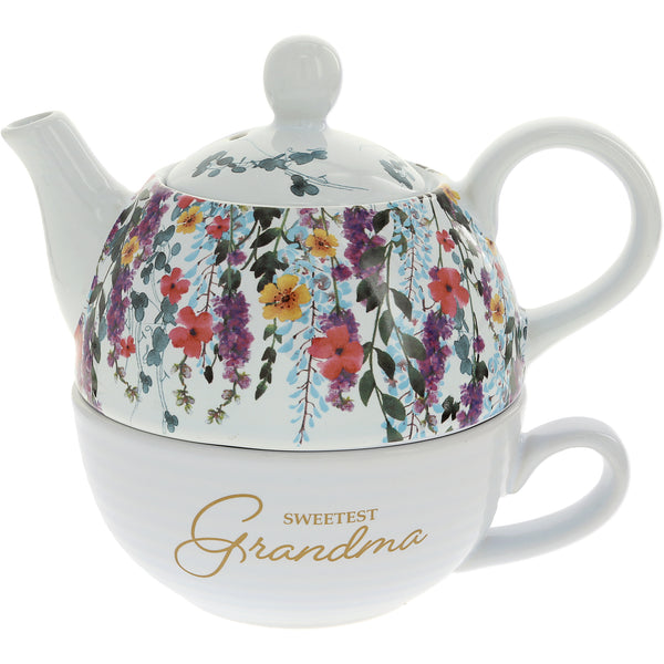 pavilion gift company Grandma Tea for One (16 oz Teapot & 10 oz Cup)