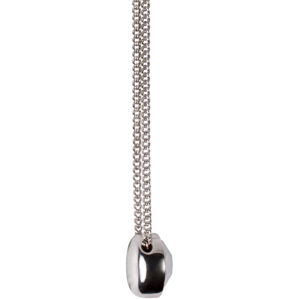 Pavilion Gift Company Grandma White Opal 16" - 17.5" Rhodium Necklace