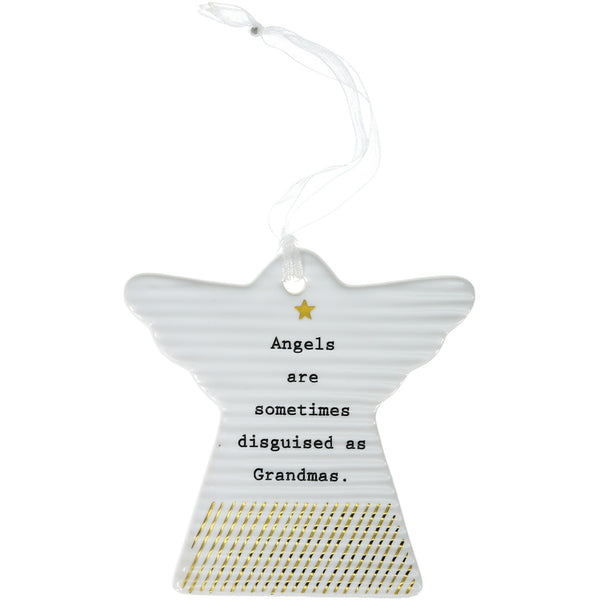 pavilion gift company Grandmas 3" Hanging Angel Plaque
