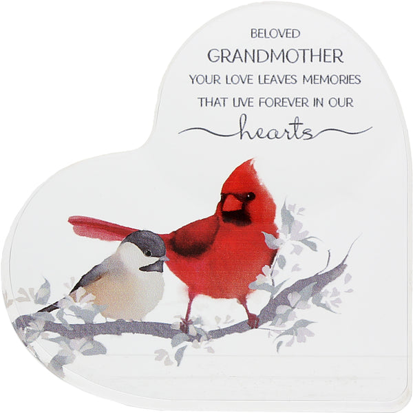 pavilion gift company Grandmother 3.5" Acrylic Heart Plaque