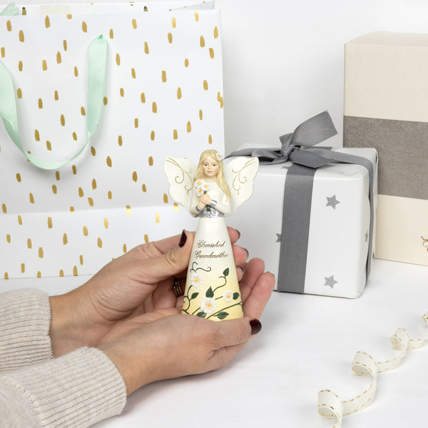 Pavilion Gift Company Grandmother 5" Angel Holding Daisies