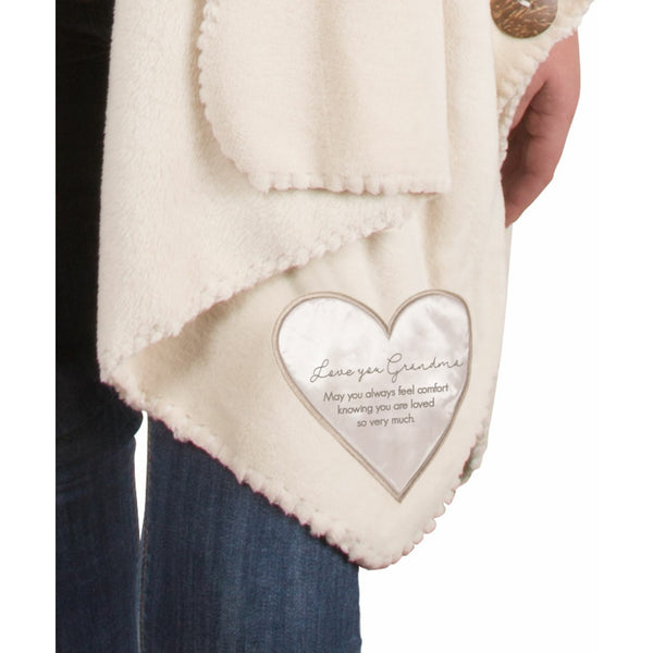 Pavilion Gift Company Grandmother 50" X 30" Royal Plush Comfort Shawl