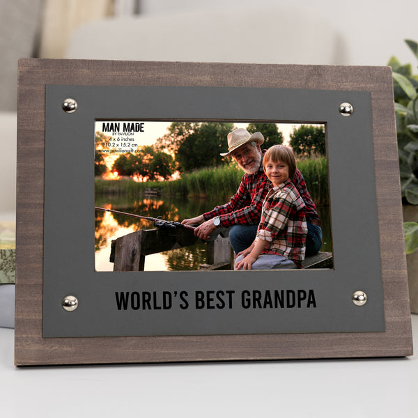 Pavilion Gift Company Grandpa 9" X 7" Frame (Holds 6" X 4" Photo)