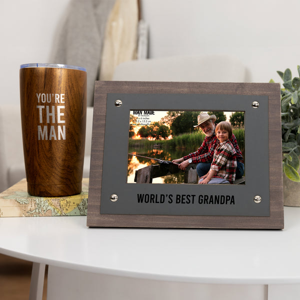 Pavilion Gift Company Grandpa 9" X 7" Frame (Holds 6" X 4" Photo)