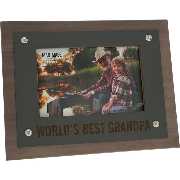pavilion gift company Grandpa 9" x 7" Frame (Holds 6" x 4" Photo)