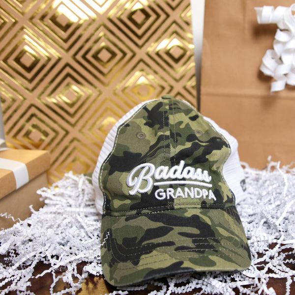 Pavilion Gift Company Grandpa Green Camo Adjustable Mesh Hat