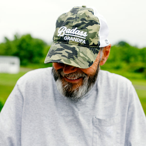 Pavilion Gift Company Grandpa Green Camo Adjustable Mesh Hat