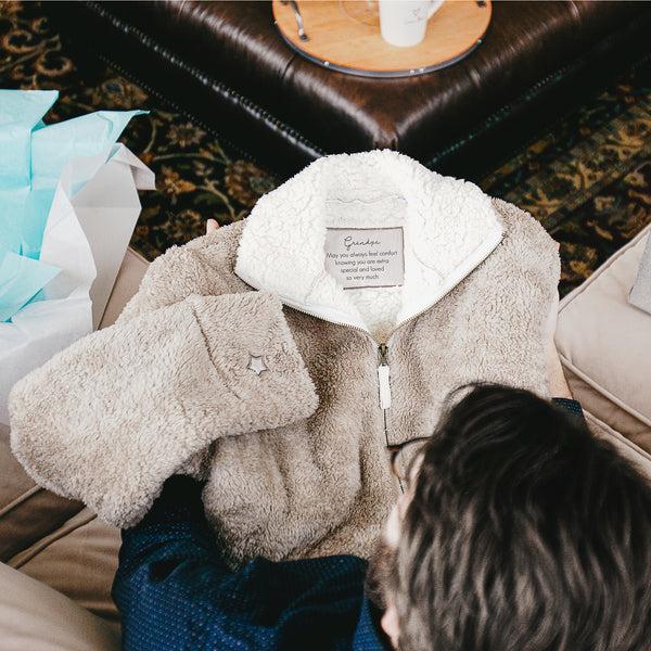 Pavilion Gift Company Grandpa S/M Men's Fleece Full Zip Sweatshirt