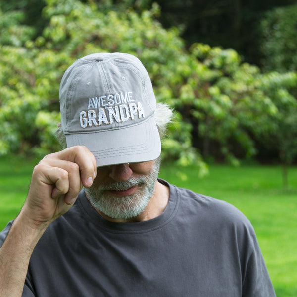 Pavilion Gift Company Grandpa Warm Gray Adjustable Hat