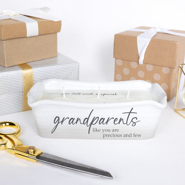 Pavilion Gift Company Grandparents 12 Oz - 100% Soy Wax Reveal Triple Wick Candle Scent: Tranquility