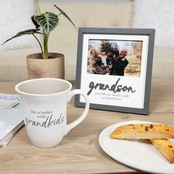 Pavilion Gift Company Grandson 7.75" X 8.25" Frame (Holds A 6" X 4" Photo)