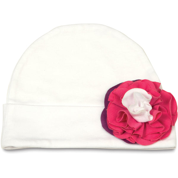 pavilion gift company Grape Jelly Flower Hat 0-12 Months