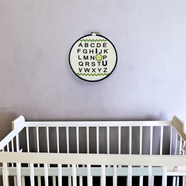 Pavilion Gift Company Grasshopper I Love You Alphabet 6.75" Wall Covering