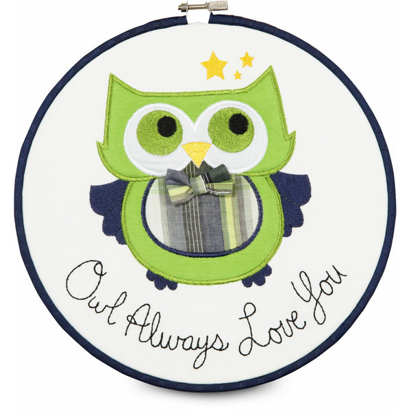 pavilion gift company Grasshopper Owl Always Love You 9.5" Wall Covering