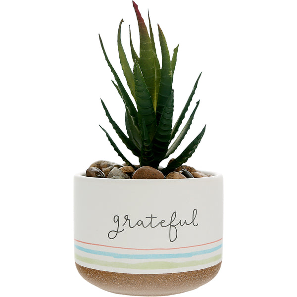 pavilion gift company Grateful 5" Artificial Potted Plant