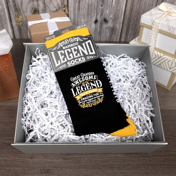 Pavilion Gift Company Great Grandpa Bamboo Crew Socks