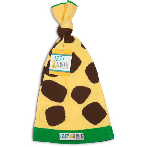 Pavilion Gift Company Green And Yellow Giraffe One Size Fits All Baby Hat