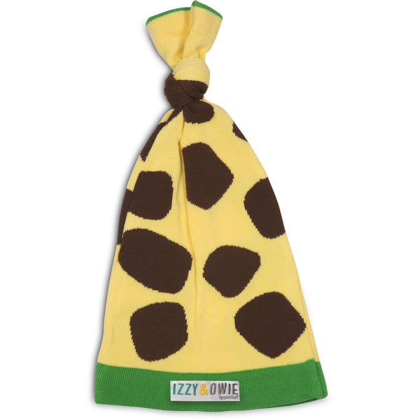 pavilion gift company Green and Yellow Giraffe One Size Fits All Baby Hat