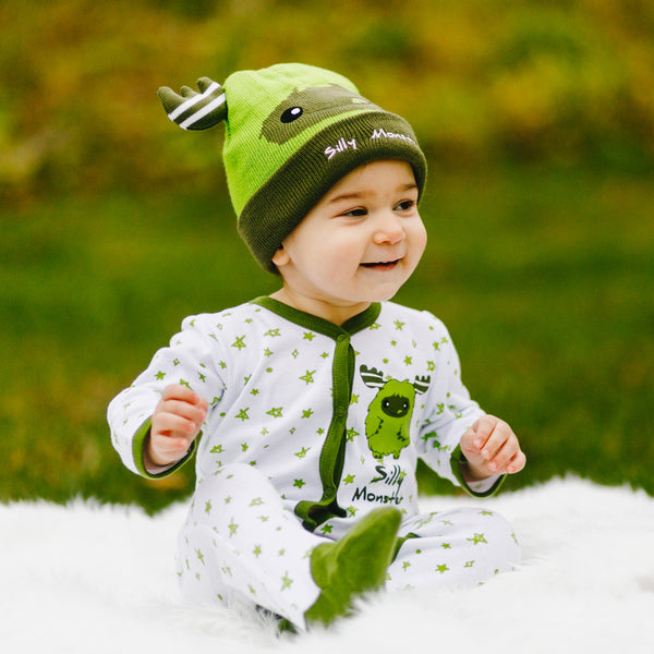 Pavilion Gift Company Green Silly Monster 0-6 Months Sleeper