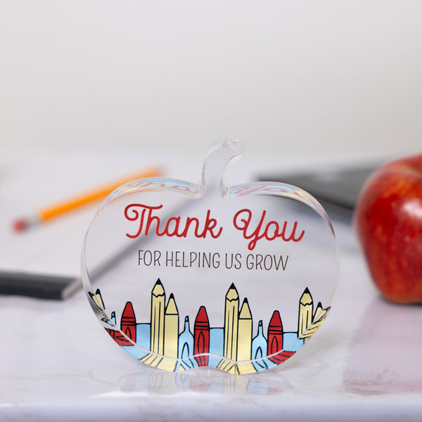 Pavilion Gift Company Grow 3.5" Acrylic Apple Plaque