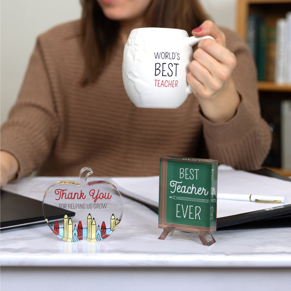 Pavilion Gift Company Grow 3.5" Acrylic Apple Plaque