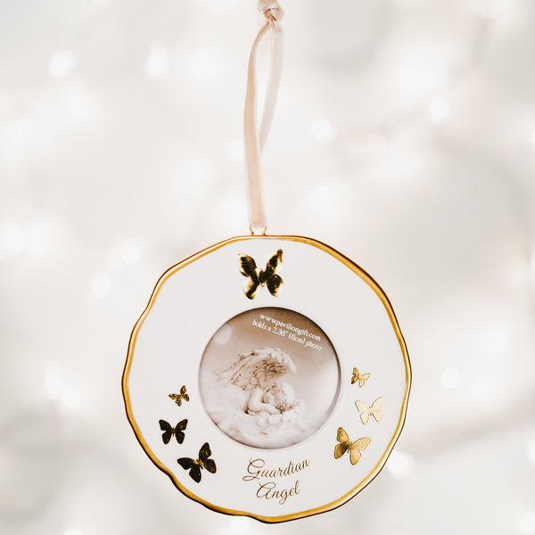 Pavilion Gift Company Guardian Angel 4" Photo Frame Ornament