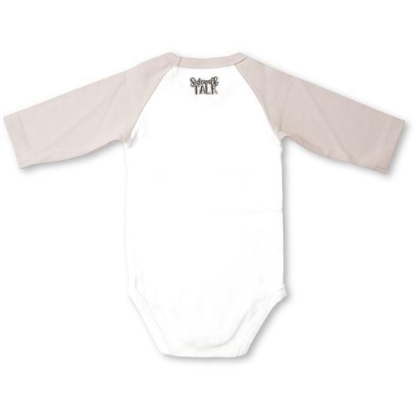 Pavilion Gift Company Hair 6-12 Months 3/4 Length Gray Sleeve Onesie