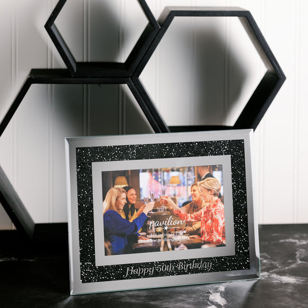 Pavilion Gift Company Happy 50th 7.25" X 9.25" Frame (Holds 4" X 6" Photo)