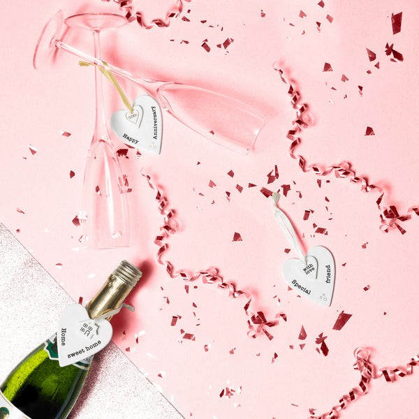 Pavilion Gift Company Happy 50th Anniversary 3" Ceramic Keepsake Heart Plaque