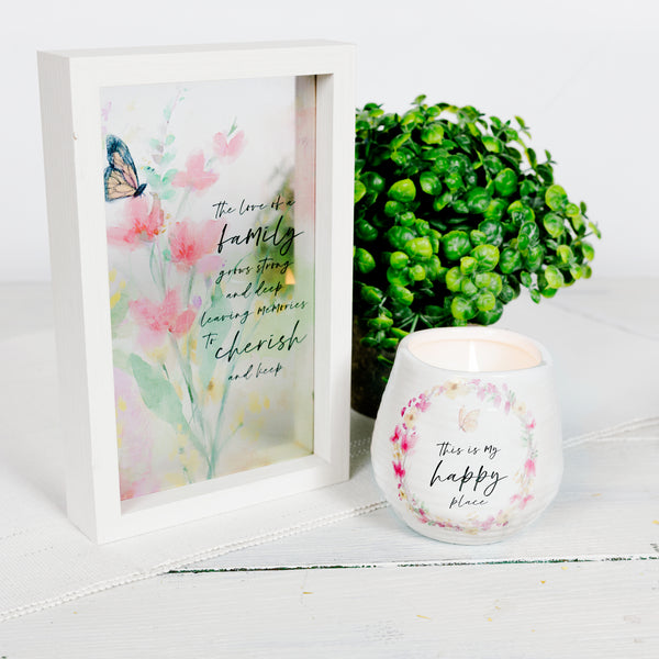 Pavilion Gift Company Happy 8 Oz - 100% Soy Wax Candle Scent: Tranquility