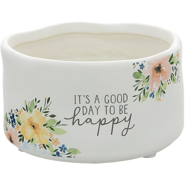 pavilion gift company Happy 8 oz - 100% Soy Wax Reveal Candle Scent: Tranquility