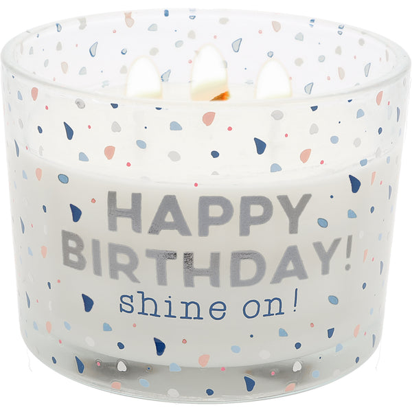 pavilion gift company Happy Birthday 11 oz - 100% Soy Wax Candle Scent: Tranquility