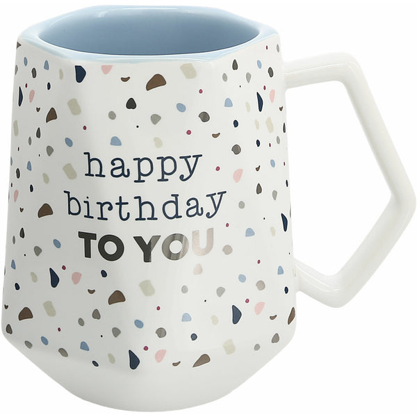 pavilion gift company Happy Birthday 17 oz Geometric Cup