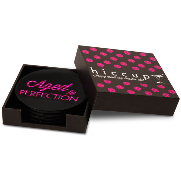Pavilion Gift Company Happy Birthday 4" Round Coasters (Set Of 4)