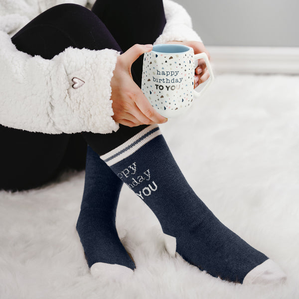 Pavilion Gift Company Happy Birthday Ladies Crew Sock