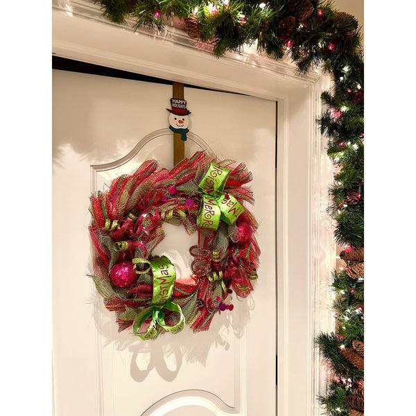 Pavilion Gift Company Happy Holidays Metal Wreath Hanger