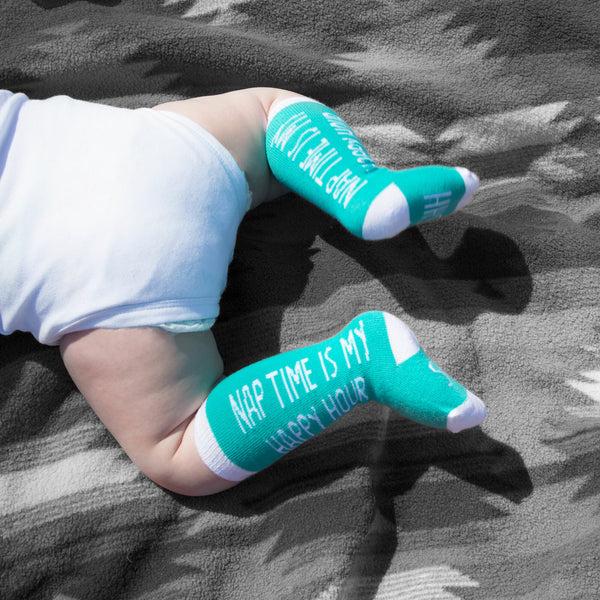 Pavilion Gift Company Happy Hour 0-12 Months Baby Knee Highs