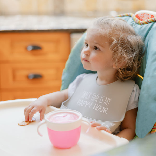 Pavilion Gift Company Happy Hour 12" Silicone Catch All Bib