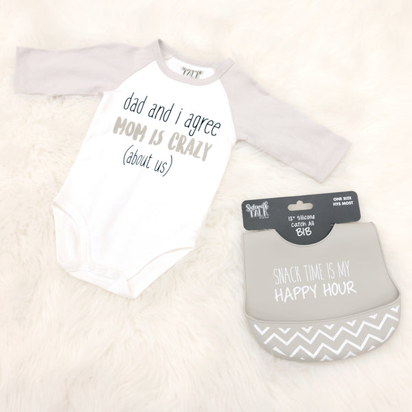 Pavilion Gift Company Happy Hour 12" Silicone Catch All Bib