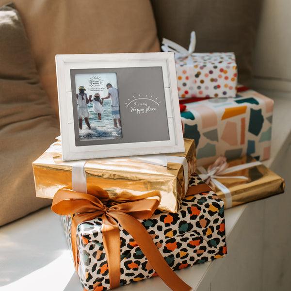 Pavilion Gift Company Happy Place 10" X 8.5" Frame (Holds 4" X 6" Photo)