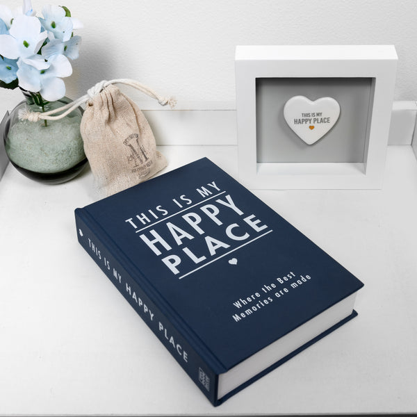 Pavilion Gift Company Happy Place 7.25" X 4.75" X 1.25" Decorative Book