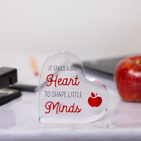 Pavilion Gift Company Heart 3.5" Acrylic Heart Plaque