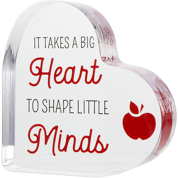pavilion gift company Heart 3.5" Acrylic Heart Plaque