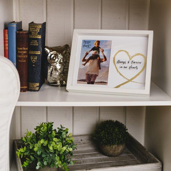 Pavilion Gift Company Hearts 9.5" X 7.5" Shadow Box Frame (Holds 4" X 6" Photo)