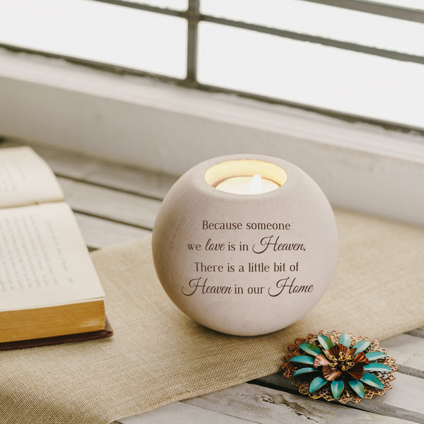 Pavilion Gift Company Heaven In Our Home 4" Round Tealight Candle Holder