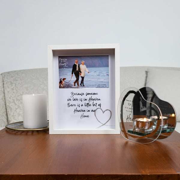 Pavilion Gift Company Heaven In Our Home 5.5" X 5.25" Mirrored Glass Candle Holder