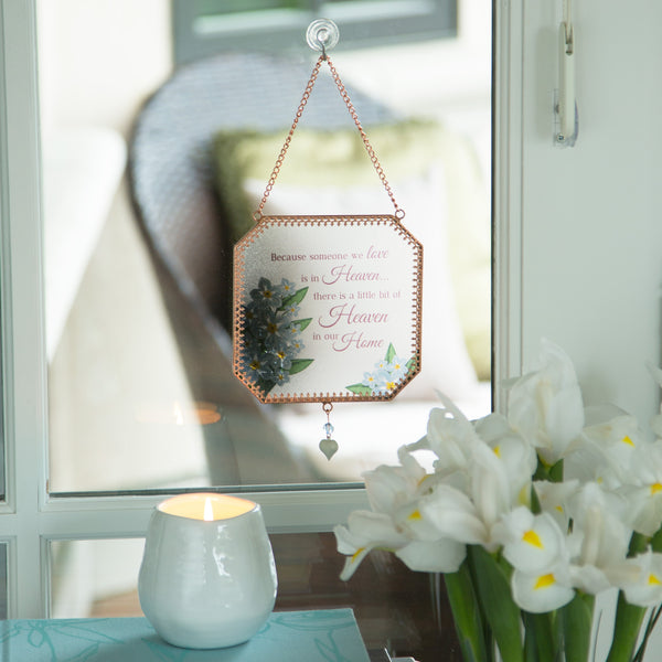 Pavilion Gift Company Heaven In Our Home 5" X 5" Glass Suncatcher