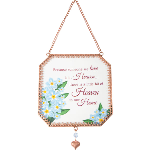 pavilion gift company Heaven in our Home 5" x 5" Glass Suncatcher