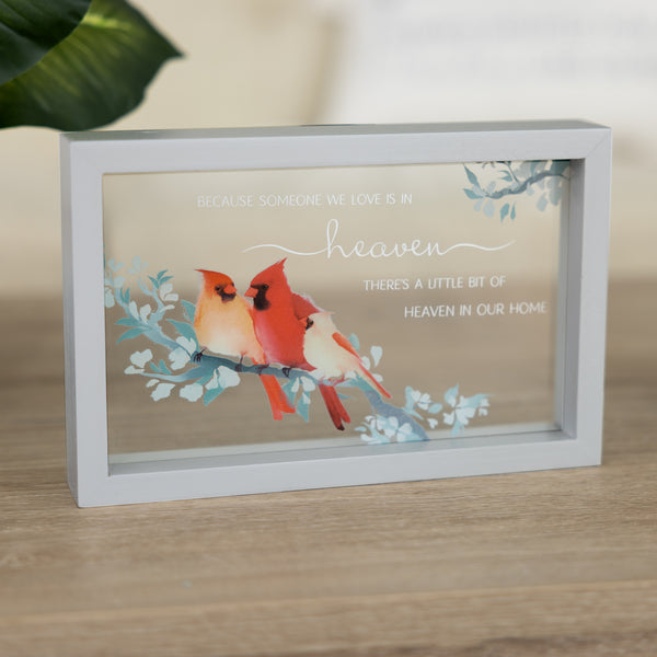 Pavilion Gift Company Heaven In Our Home 8.5" X 5.5" Framed Glass Plaque