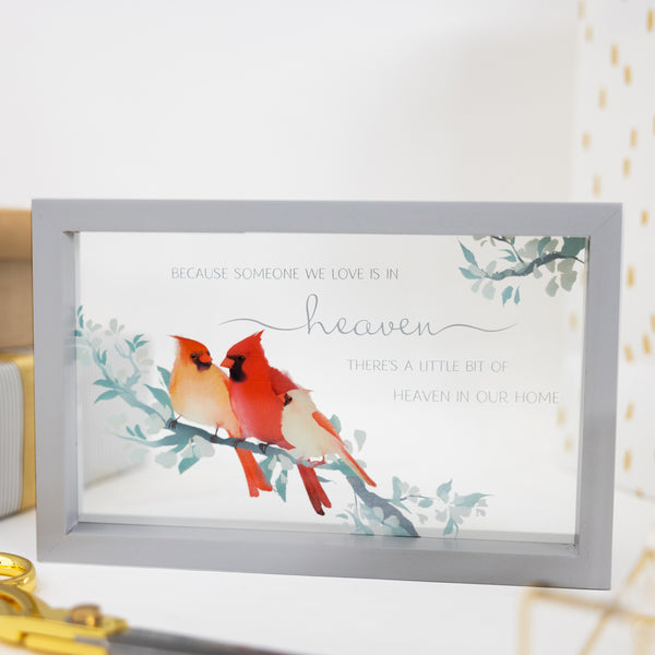Pavilion Gift Company Heaven In Our Home 8.5" X 5.5" Framed Glass Plaque